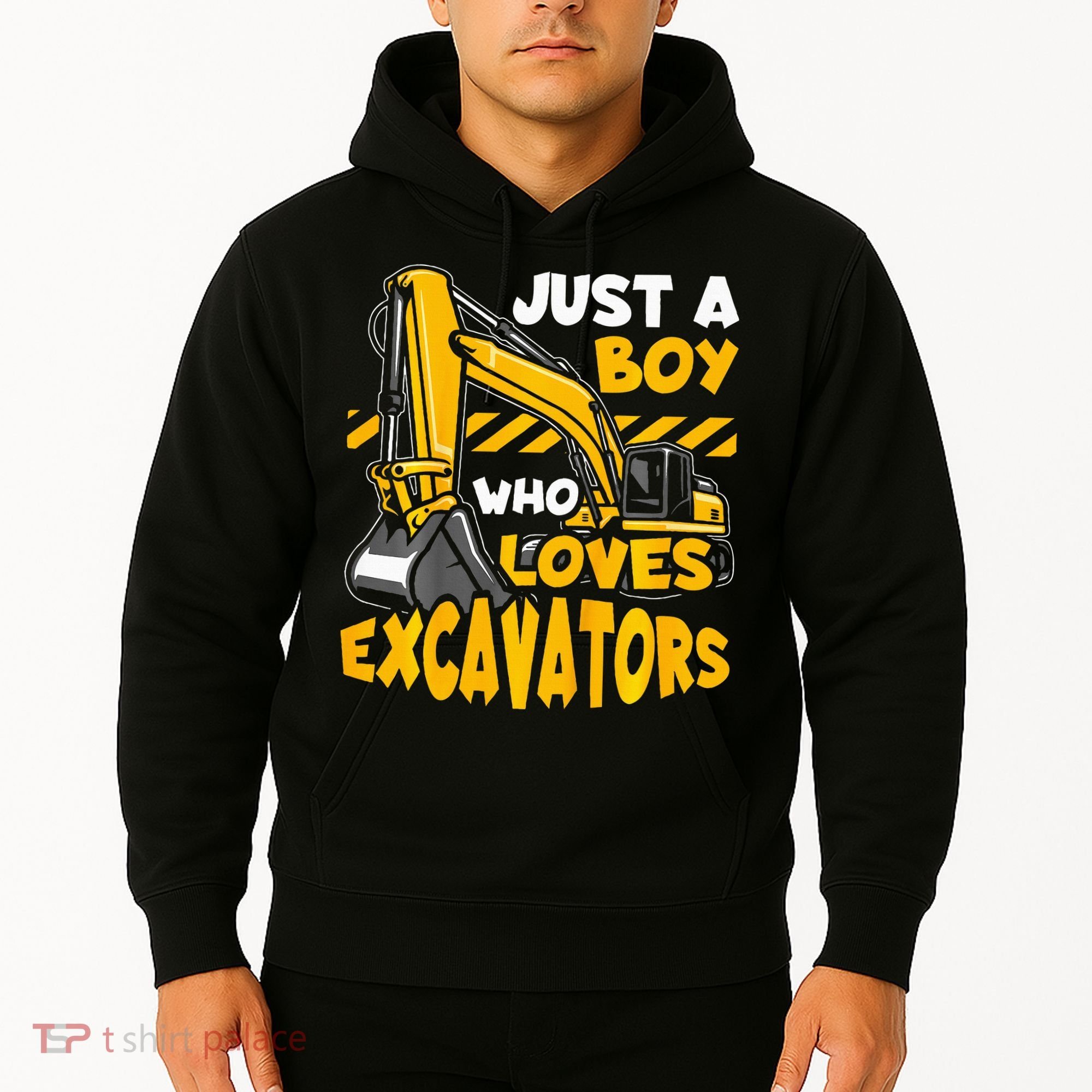 Excavator Enthusiast A Passion for Construction Vehicles Hoodie