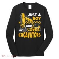 Excavator Enthusiast A Passion for Construction Vehicles Long Sleeve Shirt thumb 0