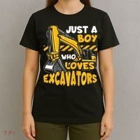 Excavator Enthusiast A Passion for Construction Vehicles T-Shirt thumb 4