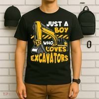 Excavator Enthusiast A Passion for Construction Vehicles T-Shirt thumb 6