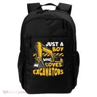 Excavator Enthusiast A Passion for Construction Vehicles Backpack thumb 0