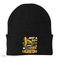 Excavator Enthusiast A Passion for Construction Vehicles Beanie thumb 0