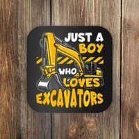 Excavator Enthusiast A Passion for Construction Vehicles Coaster thumb 0