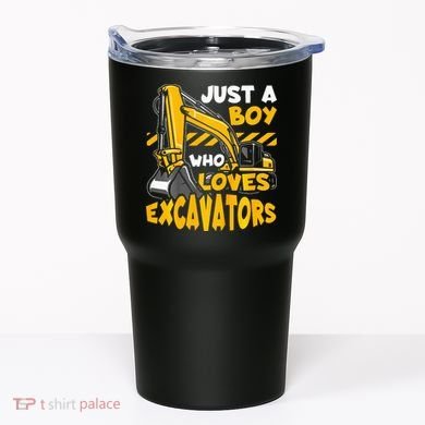 Excavator Enthusiast A Passion for Construction Vehicles Tumbler
