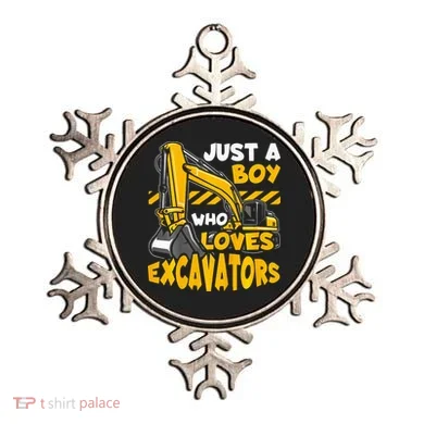 Excavator Enthusiast A Passion for Construction Vehicles Ornament