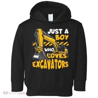 Excavator Enthusiast A Passion for Construction Vehicles Toddler Hoodie
