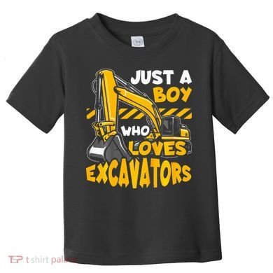 Excavator Enthusiast A Passion for Construction Vehicles Toddler T-Shirt