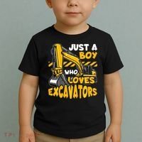 Excavator Enthusiast A Passion for Construction Vehicles Toddler T-Shirt thumb 2