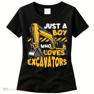 Excavator Enthusiast A Passion for Construction Vehicles Women's T-Shirt