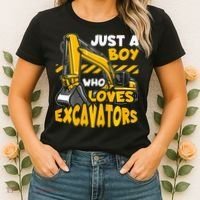 Excavator Enthusiast A Passion for Construction Vehicles Women's T-Shirt thumb 2