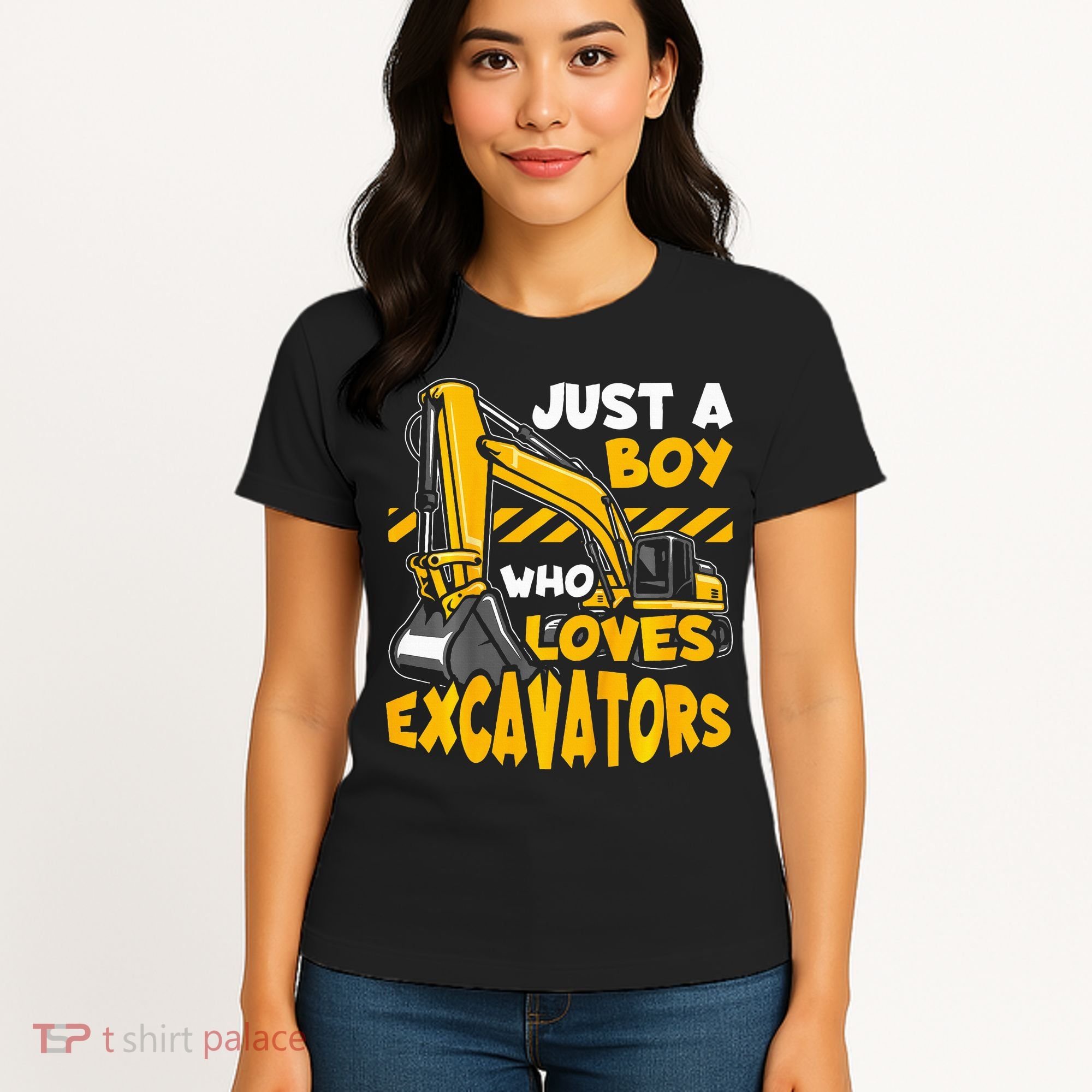 Excavator Enthusiast A Passion for Construction Vehicles Women's T-Shirt