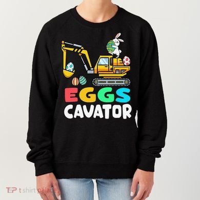 EggsCavator Easter Bunny Excavator Easter Women's Sweatshirt