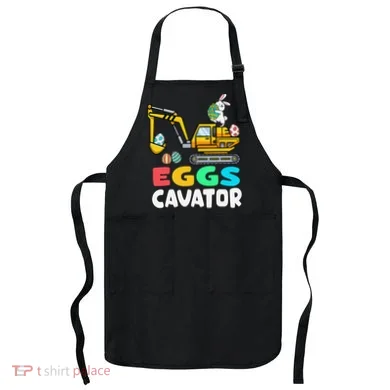 EggsCavator Easter Bunny Excavator Easter Apron