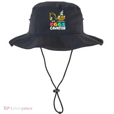 EggsCavator Easter Bunny Excavator Easter Bucket Hat