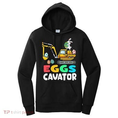 EggsCavator Easter Bunny Excavator Easter Women's Hoodie
