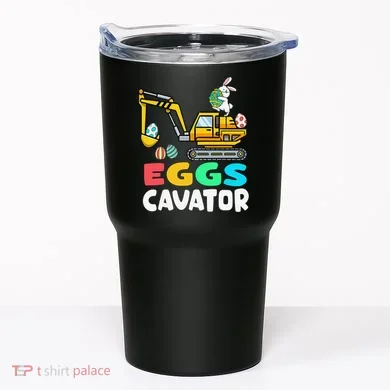 EggsCavator Easter Bunny Excavator Easter Tumbler
