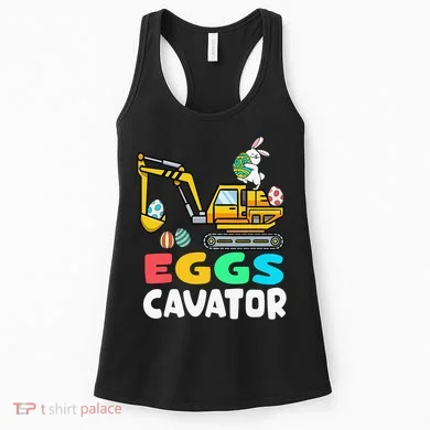 EggsCavator Easter Bunny Excavator Easter Women's Tank Top