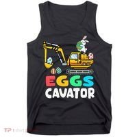 EggsCavator Easter Bunny Excavator Easter Tank Top thumb 0