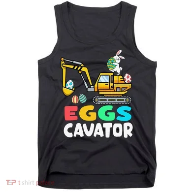 EggsCavator Easter Bunny Excavator Easter Tank Top