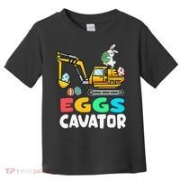 EggsCavator Easter Bunny Excavator Easter Toddler T-Shirt thumb 0