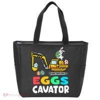 EggsCavator Easter Bunny Excavator Easter Tote Bag thumb 0