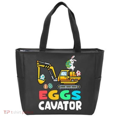 EggsCavator Easter Bunny Excavator Easter Tote Bag