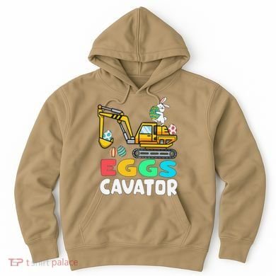 EggsCavator Easter Bunny Excavator Easter Hoodie