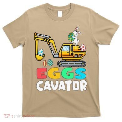 EggsCavator Easter Bunny Excavator Easter T-Shirt