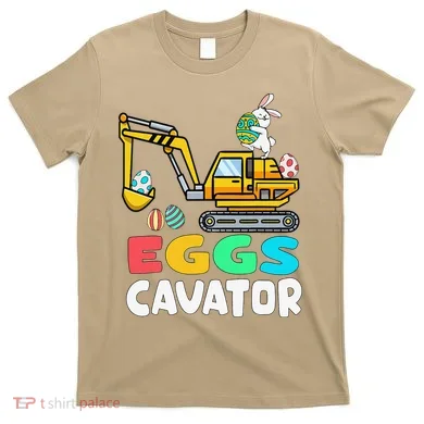 EggsCavator Easter Bunny Excavator Easter T-Shirt