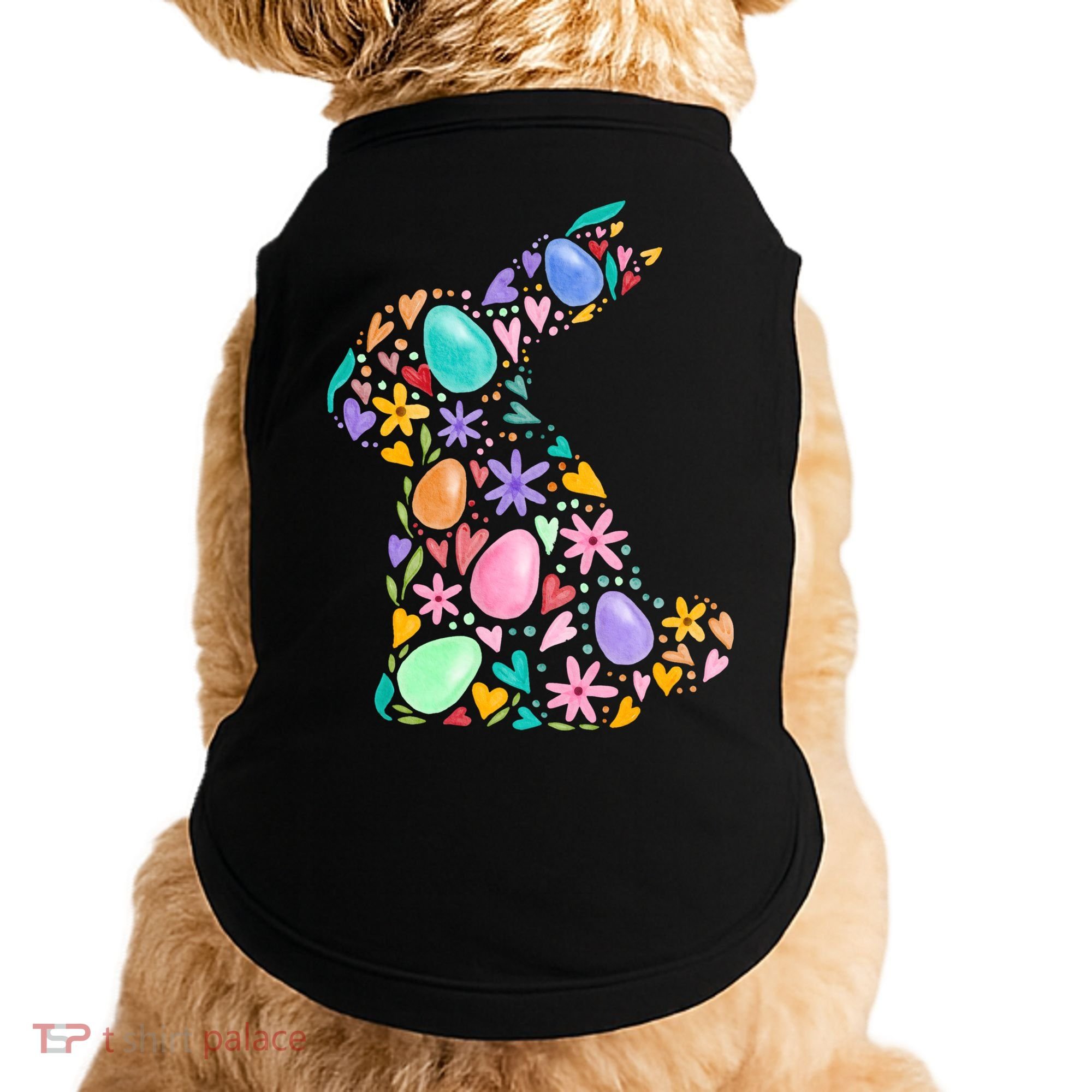 Easter Egg Bunny Floral Holiday Doggie Tank