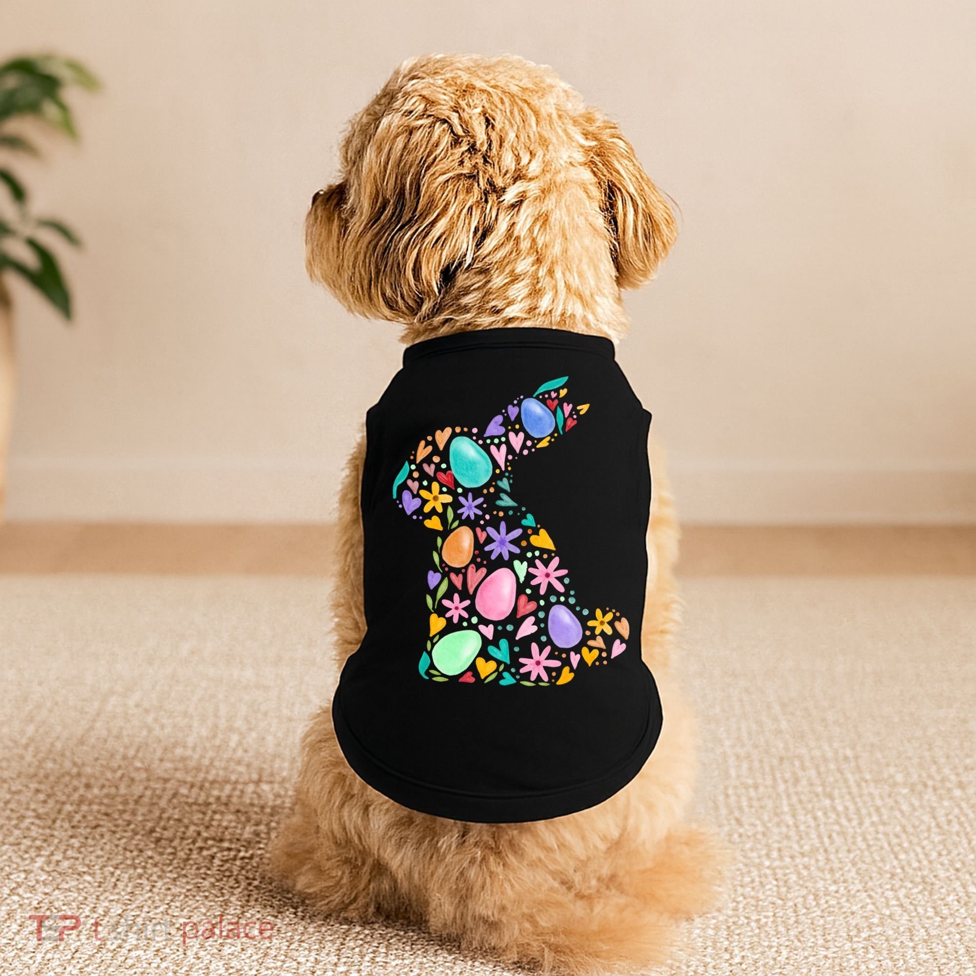 Easter Egg Bunny Floral Holiday Doggie Tank