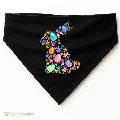 Easter Egg Bunny Floral Holiday USA-Made Doggie Bandana