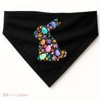 Easter Egg Bunny Floral Holiday USA-Made Doggie Bandana thumb 0