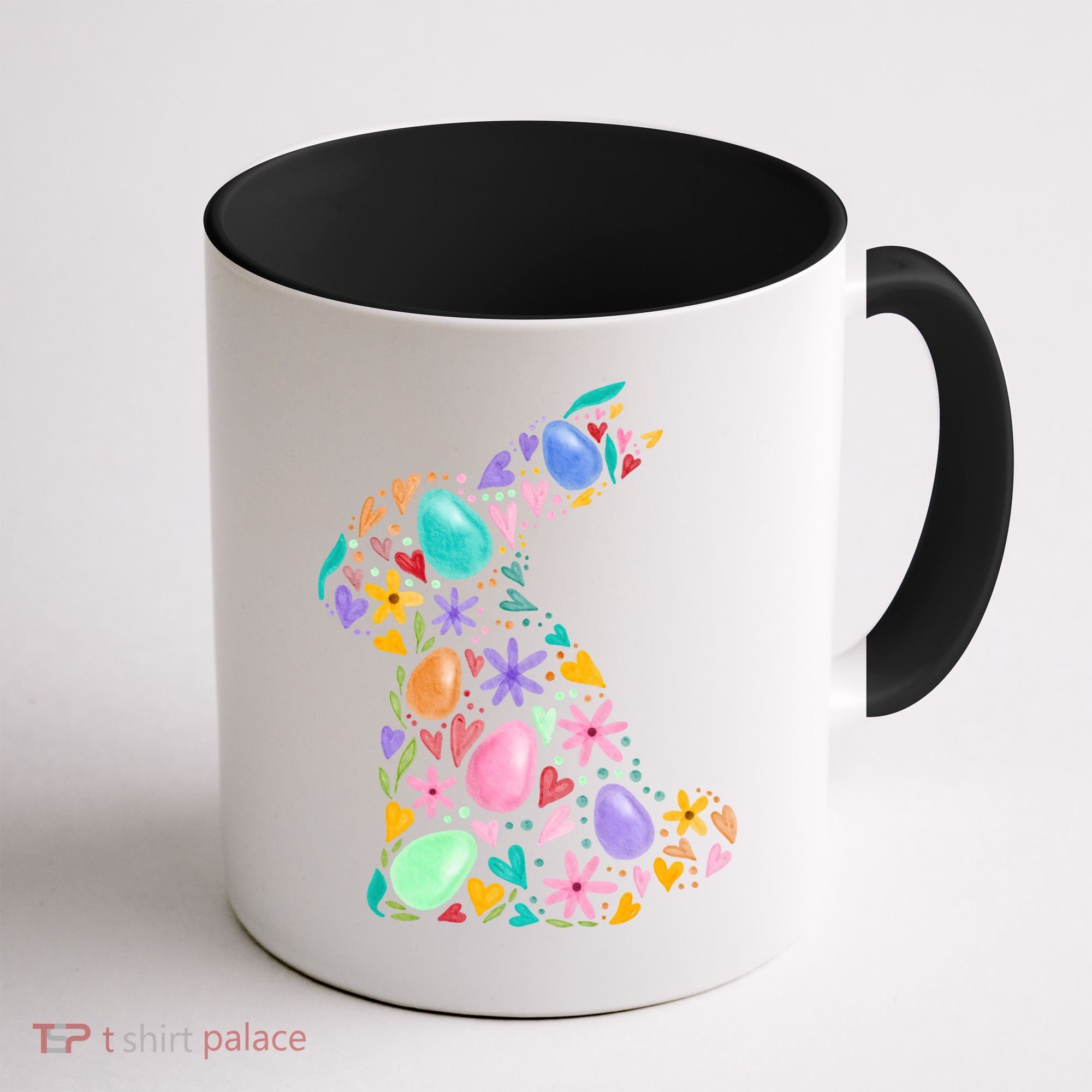 Easter Egg Bunny Floral Holiday Coffee Mug