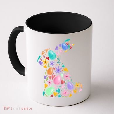 Easter Egg Bunny Floral Holiday Coffee Mug
