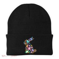 Easter Egg Bunny Floral Holiday Beanie thumb 0