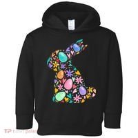 Easter Egg Bunny Floral Holiday Toddler Hoodie thumb 0