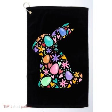 Easter Egg Bunny Floral Holiday Golf Towel