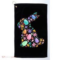 Easter Egg Bunny Floral Holiday Golf Towel thumb 0
