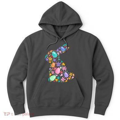 Easter Egg Bunny Floral Holiday Hoodie
