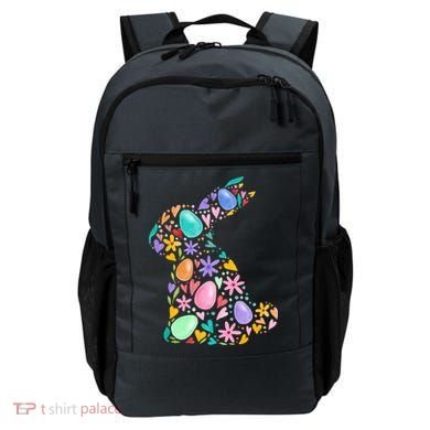 Easter Egg Bunny Floral Holiday Backpack