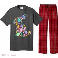 Easter Egg Bunny Floral Holiday Pajama Set thumb 0