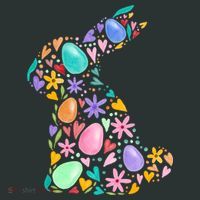 Easter Egg Bunny Floral Holiday Mousepad thumb 1