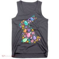 Easter Egg Bunny Floral Holiday Tank Top thumb 0