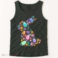 Easter Egg Bunny Floral Holiday Tank Top thumb 2