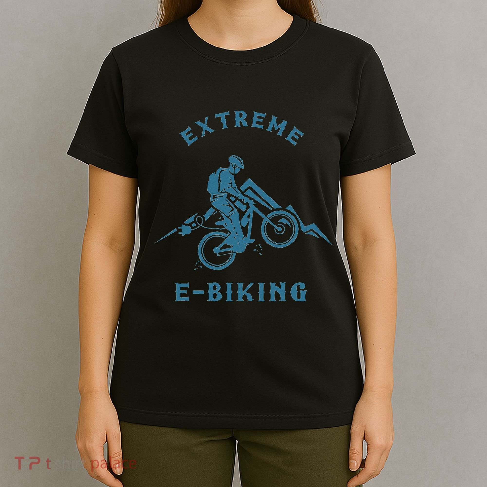 Extreme E Biking E Bike Ebike Bike Electric Bicycle Gift T-Shirt