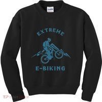 Extreme E Biking E Bike Ebike Bike Electric Bicycle Gift Kids Sweatshirt thumb 0