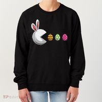 Easter Eggs Bunny Cute Holiday Women's Sweatshirt thumb 0
