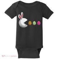 Easter Eggs Bunny Cute Holiday Baby Bodysuit thumb 0