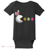 Easter Eggs Bunny Cute Holiday Baby Bodysuit thumb 0